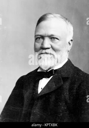 Andrew Carnegie, Scottish - amerikanische Industrieller und Großindustriellen Stockfoto