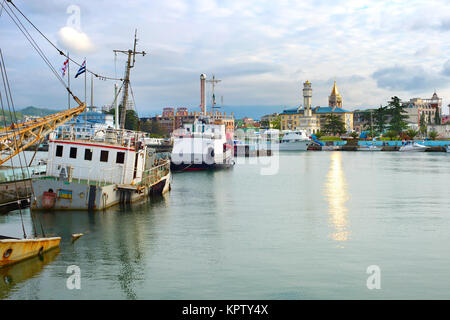 Hafen von Batumi, Georgien Stockfoto