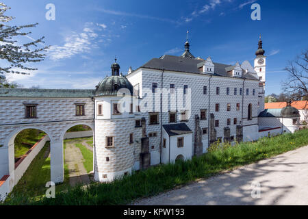 Czech Republic - Renaissance-Schloss in Stadt Pardubice Stockfoto