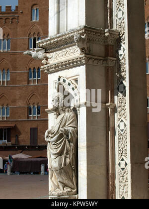 Siena - wunderbar Capella di Piazza Palazzo Pubblico eingerichtet Stockfoto