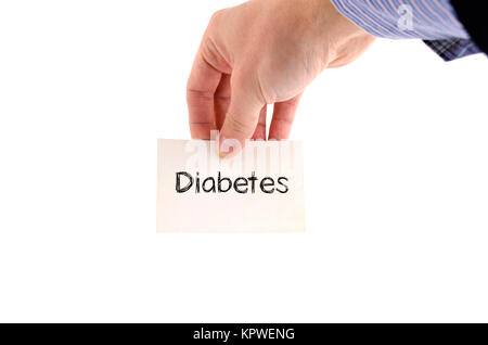 Diabetes text Konzept Stockfoto