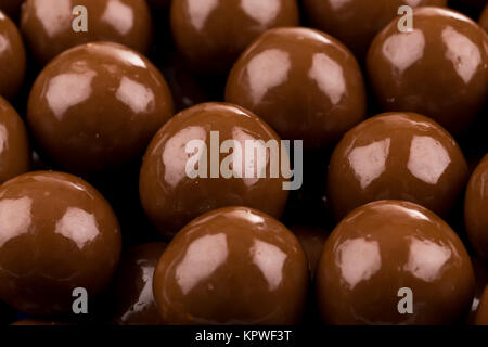 Mehrere Schokolade Kugel Bonbons Stockfoto