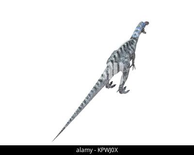 3D-Render von einem Dinosaurier in einem weißen Bühne Stockfoto