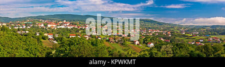 Panorama der Stadt von Sveti Ivan Zelina Stockfoto