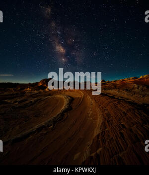 White Pocket, Vermillion Cliffs Arizona. Sandstein Oase Stockfoto