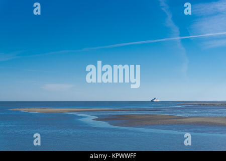 Fähre von Sylt (Deutschland) nach Rã¶mÃ¶ (Dänemark) Stockfoto