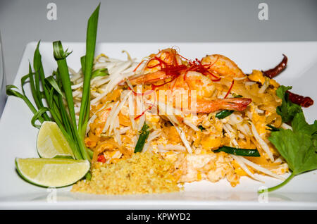 Pad Thai, Thailändisch essen. Stockfoto