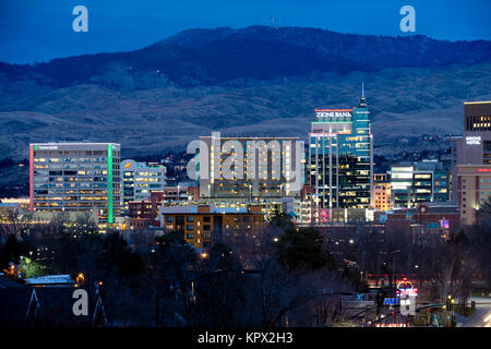 Boise Idaho Stadtbild im Dezember 2017 Stockfoto