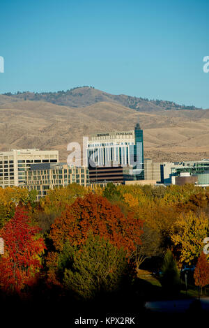 Boise, Idaho Stadtbild im Herbst im November 2017 Stockfoto