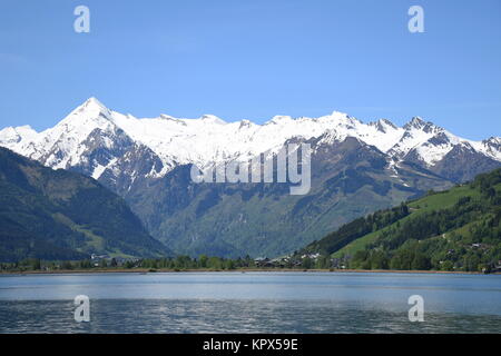 Â Zeller See, sehen, zell am see, salzburg, Pinzgau, Ferienregion, Berge, Österreich, Alpen Stockfoto