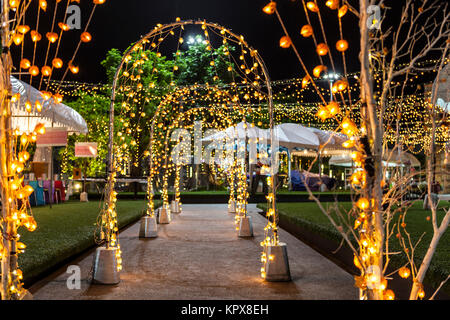 Blinklicht arch Eingang, schönen Hintergrund Stockfoto