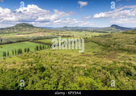 Landschaft am Vulkane aus Ungarn Stockfoto