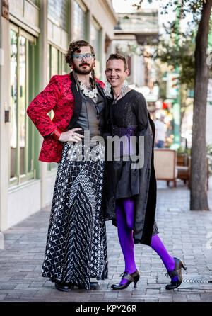 Dramatische Junge Geschlecht Flüssigkeit Männer Stockfoto