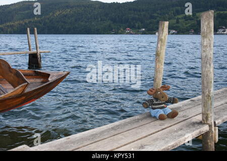 Elch am millstätter See Stockfoto