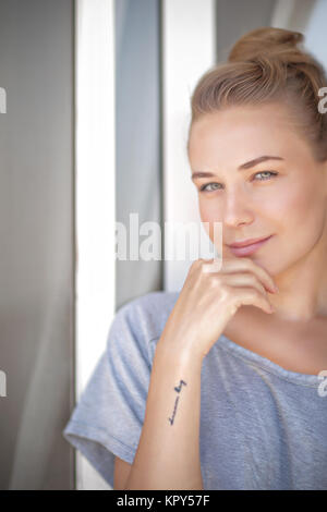 Ruhe Frau Porträt Stockfoto