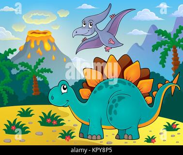 Thema Dinosaurier Bild 3 Stockfoto