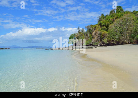 Der schöne Strand von Nosy Tanikely, Madagaskar Stockfoto