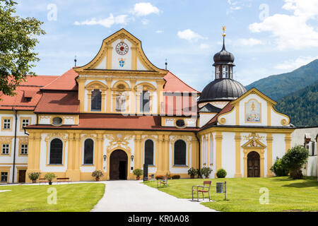 Stift Stams, einem barocken Zisterzienserkloster in der Gemeinde Stams, Tirol, Österreich Stockfoto