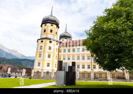 Stift Stams, einem barocken Zisterzienserkloster in der Gemeinde Stams, Tirol, Österreich Stockfoto