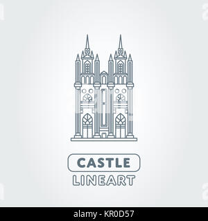 Abstrakte Burg logo Stockfoto