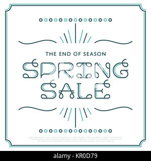 Verkauf Vector Frühlingsbanner Stockfoto