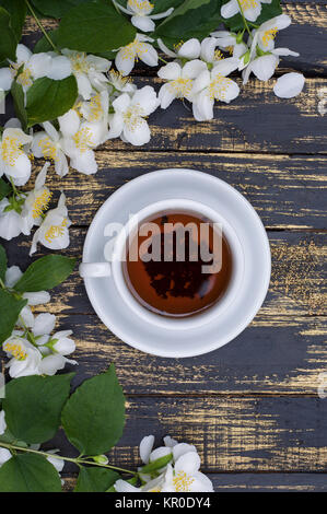 Tasse Jasmintee Stockfoto