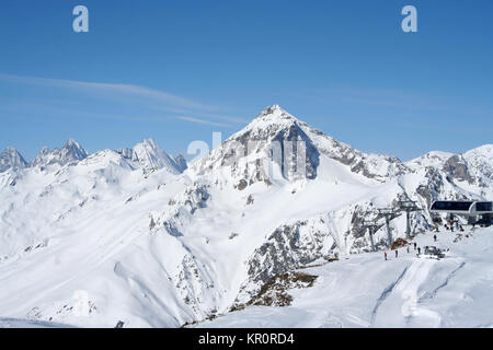 Bergstation Stockfoto