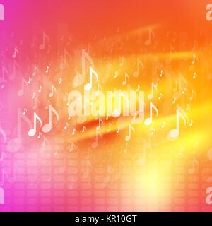 Musik Noten hellen abstrakten Hintergrund Stockfoto