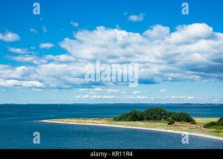 Vorgebirge an der dänischen Ostsee in der Nähe von gedser Stockfoto