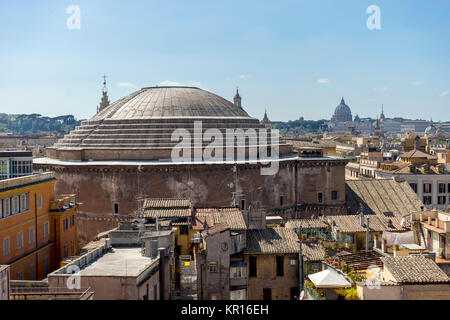 Römischen Pantheon, Rom, Italien, Ansicht von außen Stockfoto