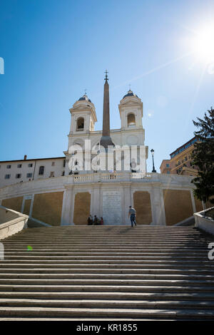 Piazza di Spagna. Spanische Treppe. Trinita' dei Monti. Rom Italien Stockfoto