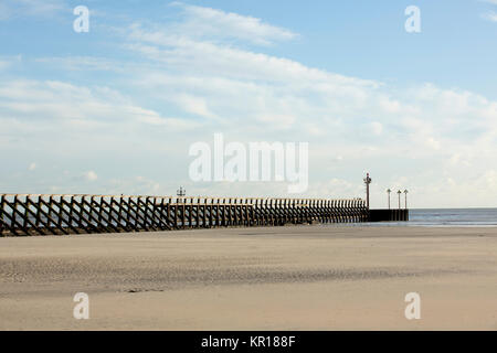 See Defense an der Südküste der Britischen Inseln. Schützen die Küste vor Erosion. Stockfoto