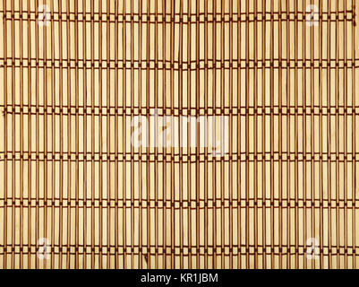 Braun Beige bambus holz matte Hintergrund Textur Stockfoto