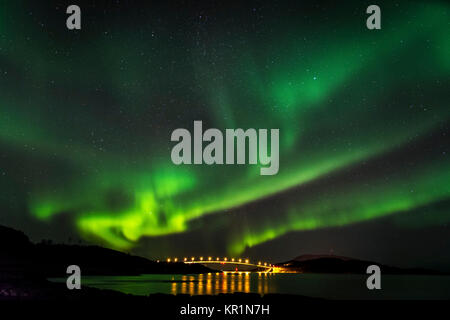 Aurora Borealis. Northern Lights. Sommaroy isaland, Norwegen Stockfoto