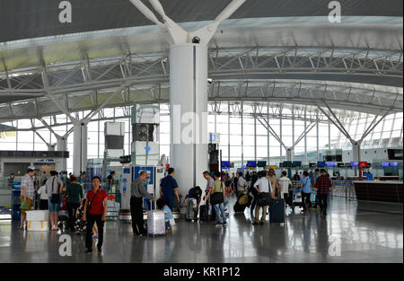 Checkin, International Airport, Noi bucht, Hanoi, Vietnam, vom Internationalen Flughafen Noi Bai Stockfoto