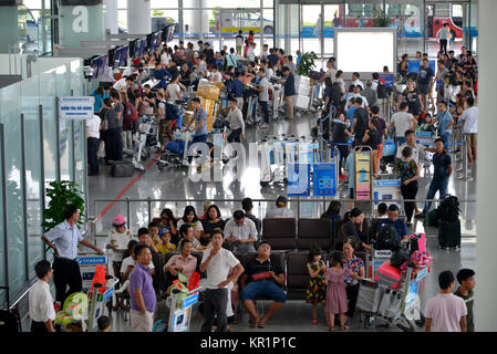 Checkin, International Airport, Noi bucht, Hanoi, Vietnam, vom Internationalen Flughafen Noi Bai Stockfoto