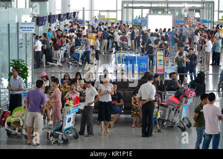 Checkin, International Airport, Noi bucht, Hanoi, Vietnam, vom Internationalen Flughafen Noi Bai Stockfoto