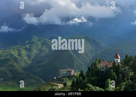 Fansipan Berg, Sa Pa, Vietnam, Fansipan Berg, Sa Pa Stockfoto