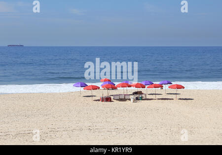 Mehr als genug Platz für alle auf Sao Conrado Beach Stockfoto