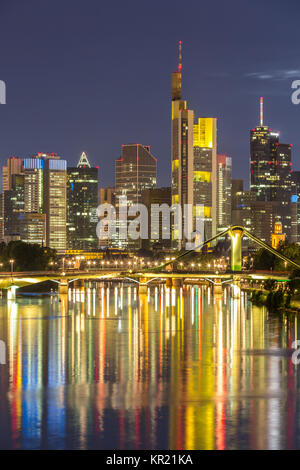 Deutschland Frankfurt skyline Stockfoto