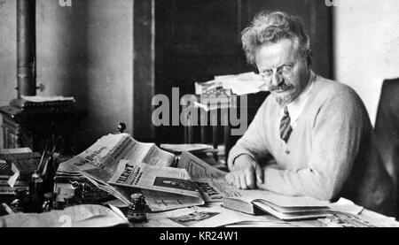 Leo Trotzki (1879-1940) sowjetischer Marxismus Revolutionäre in Mexiko etwa 1938 Stockfoto