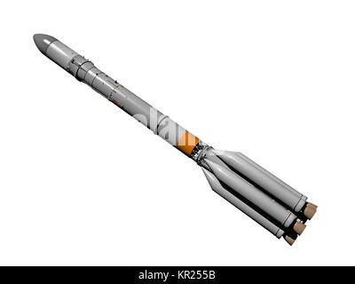 Ausgenommen Proton Rakete Stockfoto