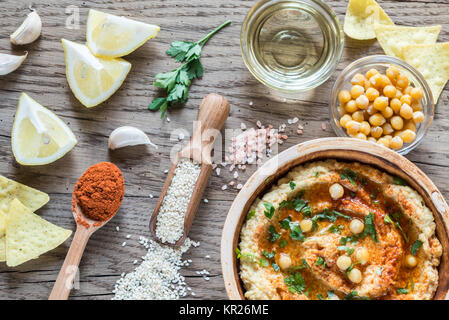 Hummus Stockfoto