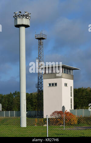 Commander's Tower, Gedenkstätte Deutsche Teilung, der Marien Frühling, Sachsen-Anhalt, Deutschland, Kommandantenturm, Gedenkstaette Deutsche Teilung, Marienborn, Sa Stockfoto