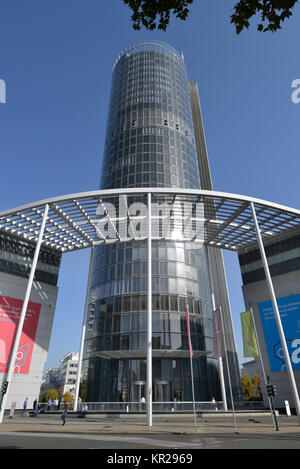 RWE-Turm, Oper, Essen, Nordrhein-Westfalen, Deutschland, RWE-Turm, Opernplatz, Essen, Nordrhein-Westfalen, Deutschland Stockfoto
