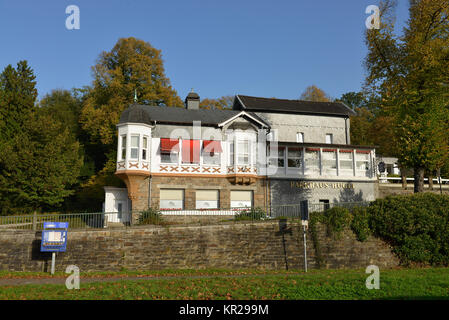 Parkhaus, Villa Hügel, Essen, Nordrhein-Westfalen, Deutschland, Parkhaus, Villa Hügel, Essen, Nordrhein-Westfalen, Deutschland Stockfoto