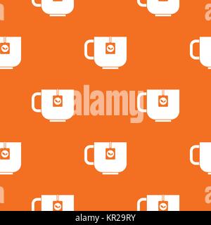 Tasse Tee Muster nahtlose Stock Vektor