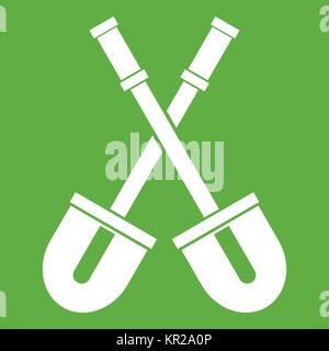 Schaufeln Symbol grün Stock Vektor