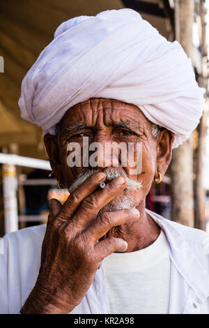 Pushkar Camel Fair, Rajasthan Stockfoto