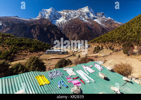 Namche Bazar Luftaufnahme, Everest Trek, Himalaya, Nepal Stockfoto